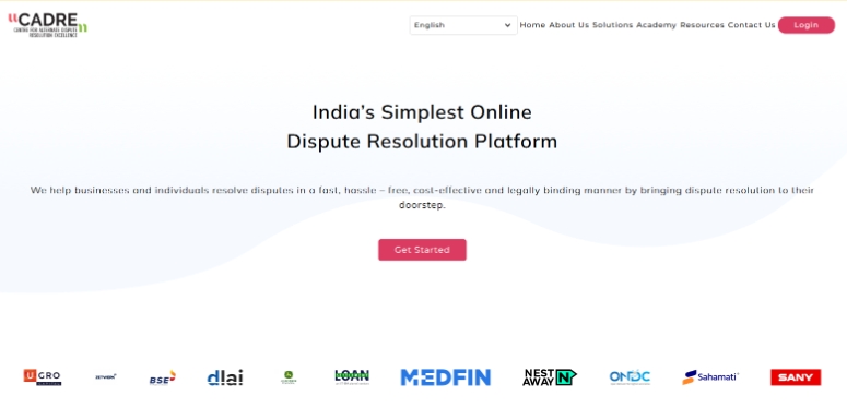 CADRE ODR for dispute resolution in India without going to court